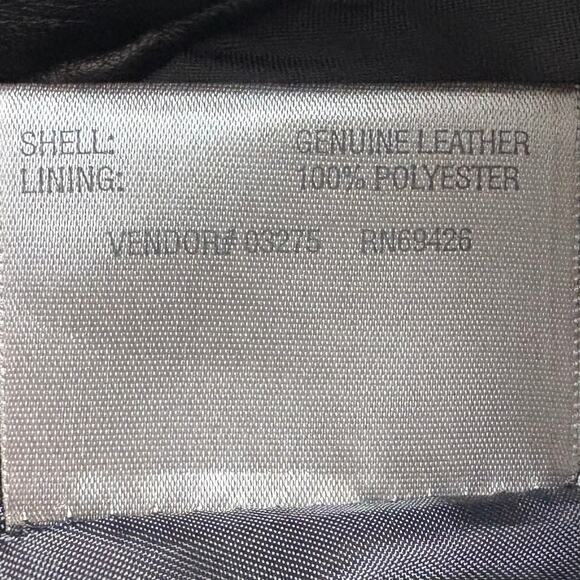 Vintage Wilsons Maxima Leather Pants Zipper Pockets Straight Leg Black Size 4 - Picture 4 of 11